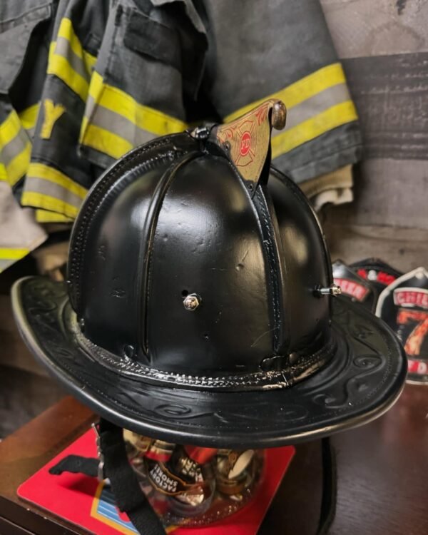 N5A Satin Black Fully Restored Fire Helmet