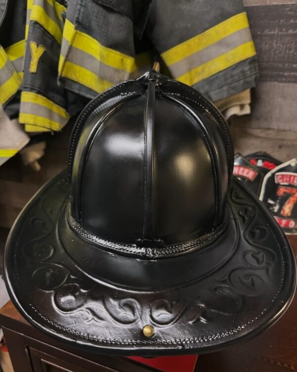N5A Satin Black Fully Restored Fire Helmet