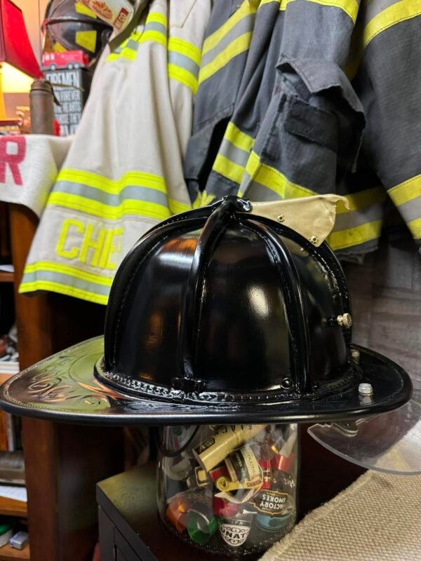 480795354_635617229321703_2216631233178163402_n N5A Satin Black Restoration Fire Helmet