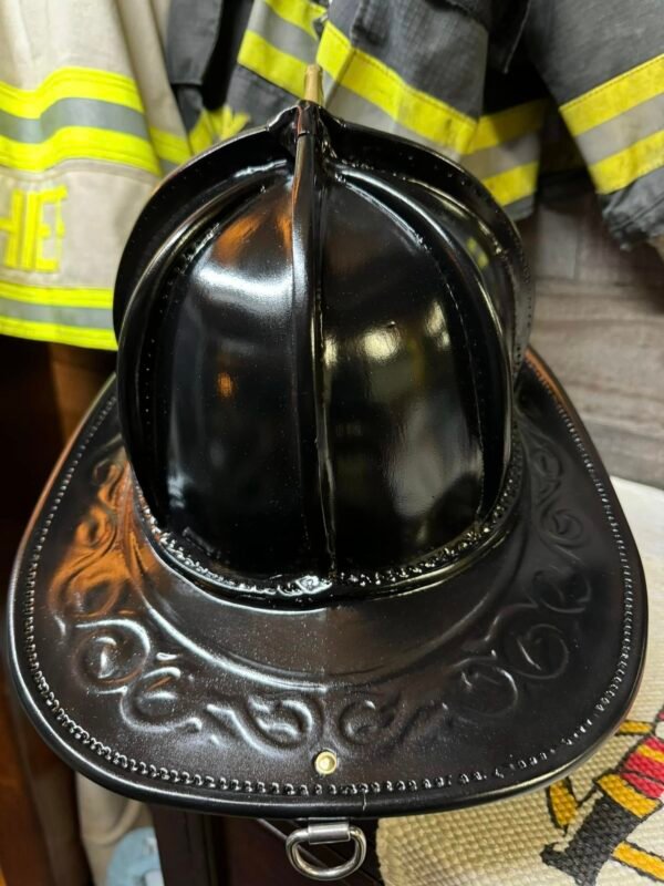 481258117_635617235988369_1673940276233215495_n N5A Satin Black Restoration Fire Helmet