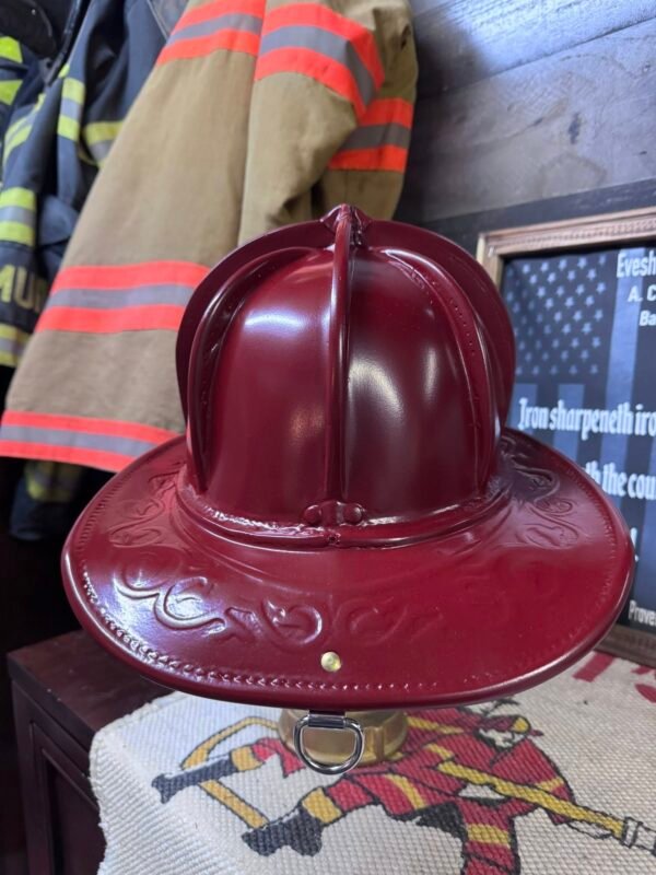 490410299_667227059494053_7828071903337876377_n Dark Red Custom Fire Helmet with Dragon Finial