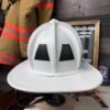 Flat White Refreshed Fire Helmet with Boston Bend