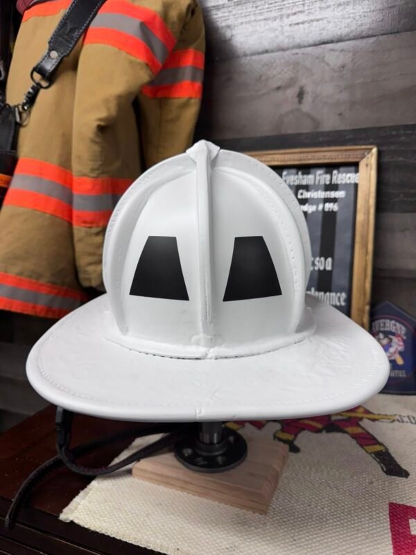 Flat White Refreshed Fire Helmet with Boston Bend