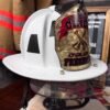Flat White Refreshed Fire Helmet with Boston Bend